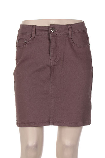 bs jeans jupes femme de couleur marron