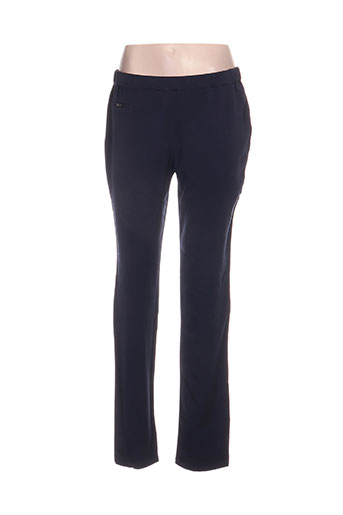 felino pantalons femme de couleur bleu