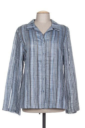 coco menthe chemises femme de couleur bleu