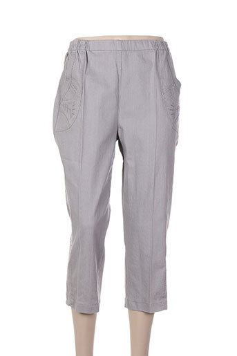 plurielles pantacourts femme de couleur gris