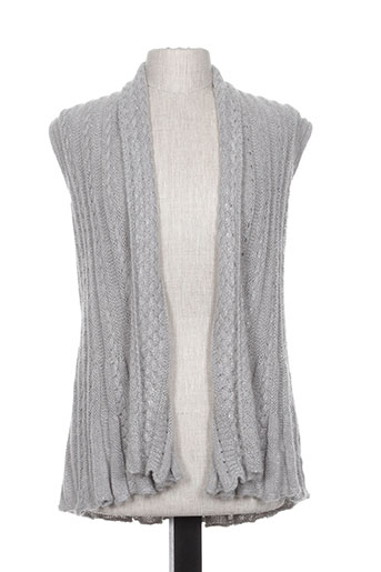 griffon gilets femme de couleur gris