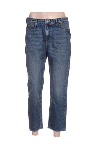 lee jeans femme de couleur bleu