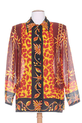 nathalie chaize chemises femme de couleur orange
