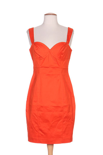 nathalie chaize robes femme de couleur orange