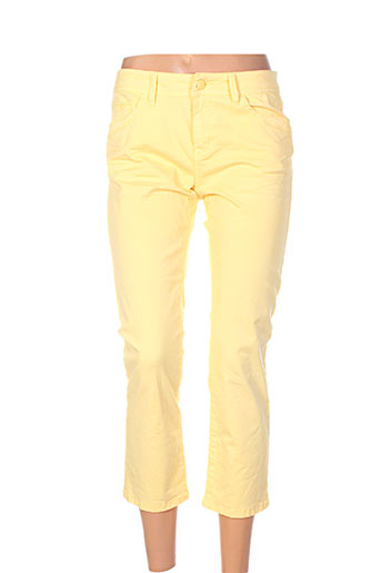 c'est beau la vie pantacourts femme de couleur jaune
