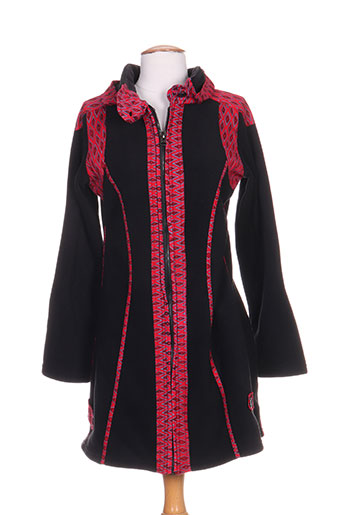bamboo's manteaux femme de couleur noir
