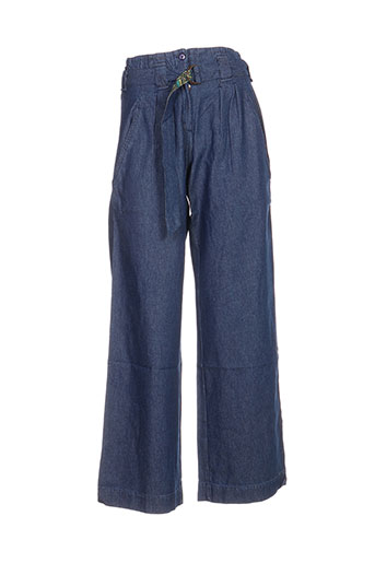 ideo jeans femme de couleur bleu