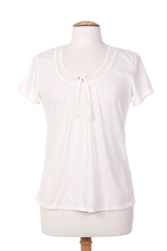jean gabriel t-shirts femme de couleur blanc