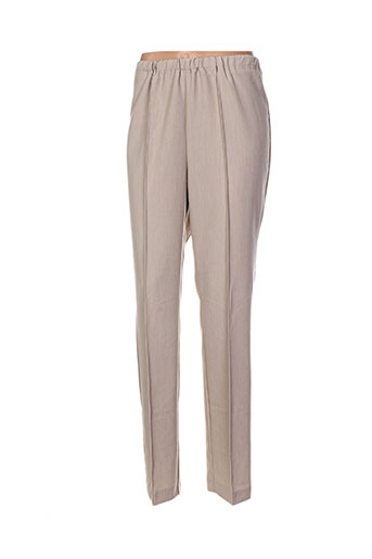 jean gabriel pantalons femme de couleur beige