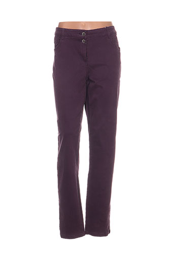 cecil pantalons femme de couleur violet