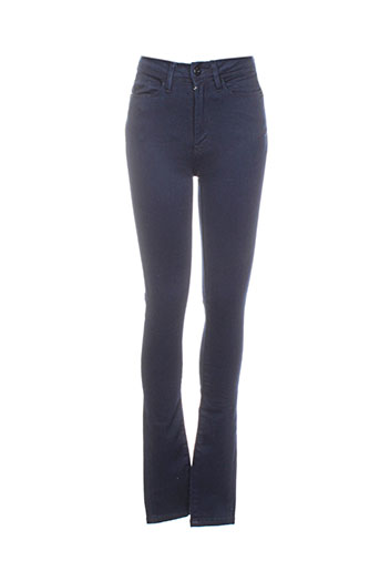 ichi jeans femme de couleur bleu