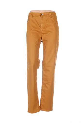 couturist pantalons femme de couleur jaune