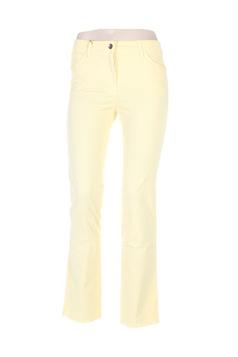 couturist pantalons femme de couleur jaune