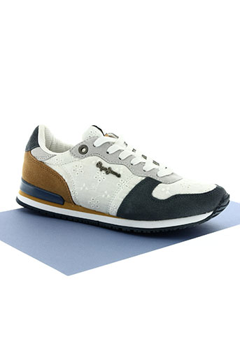 pepe jeans chaussures femme de couleur blanc