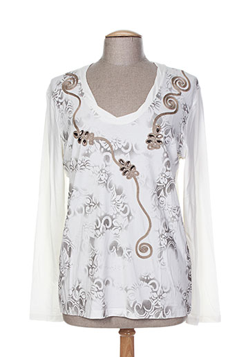 carole richard t-shirts femme de couleur blanc