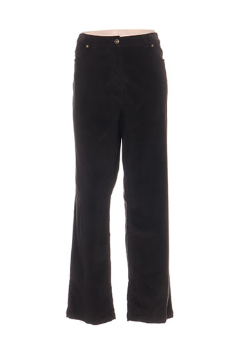 brandtex pantalons femme de couleur noir