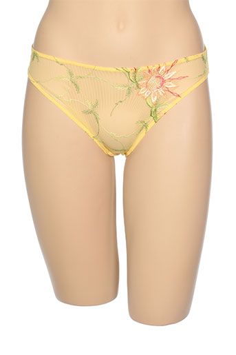 antinea lingerie femme de couleur jaune