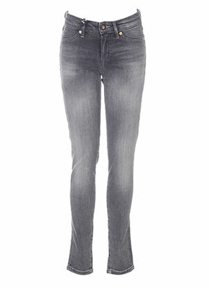 Jeans coupe slim gris DENHAM pour femme