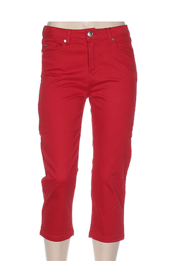 votre nom pantacourts femme de couleur rouge
