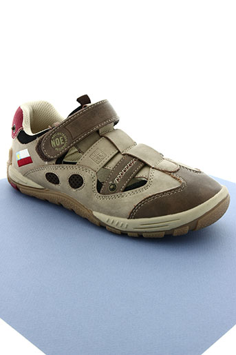 noël chaussures garçon de couleur beige