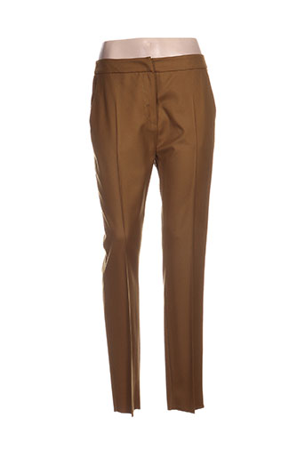 maxmara pantalons femme de couleur jaune