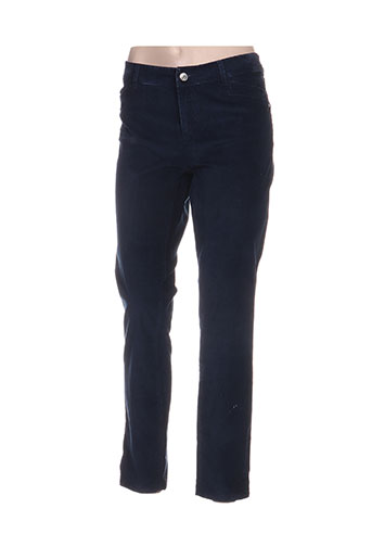 sportmax pantalons femme de couleur bleu