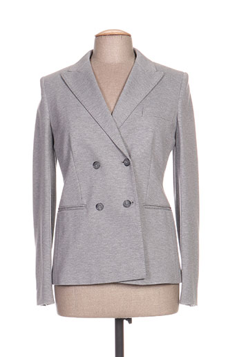 maxmara vestes femme de couleur gris