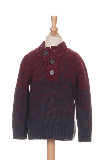 ikks pulls garçon de couleur rouge