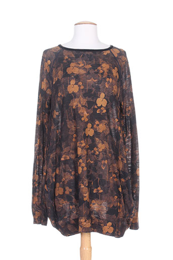 high pulls femme de couleur marron