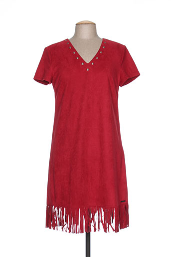 jus d'orange robes femme de couleur rouge