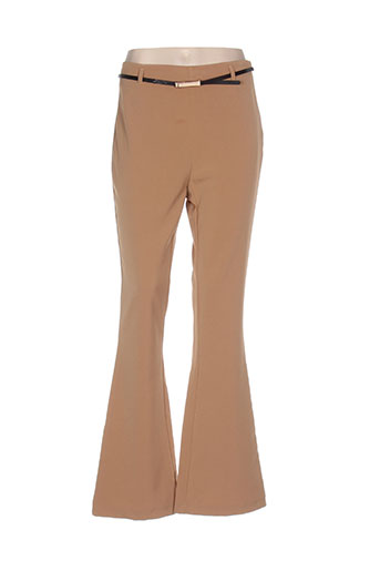 jus d'orange pantalons femme de couleur beige