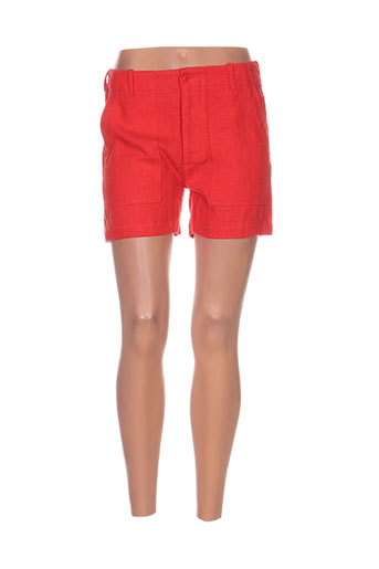 laurence dolige shorts / bermudas femme de couleur rouge