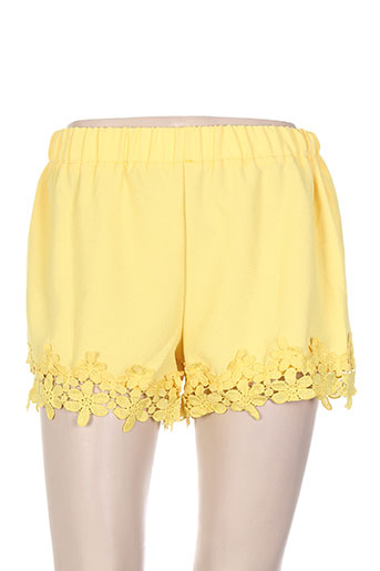 cherry koko shorts / bermudas femme de couleur jaune
