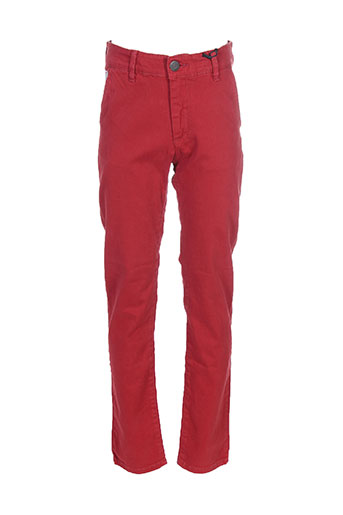freegun pantalons garçon de couleur rouge
