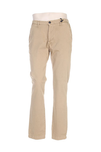 freegun pantalons homme de couleur beige
