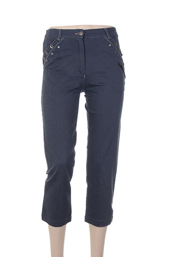 lucchini pantacourts femme de couleur bleu