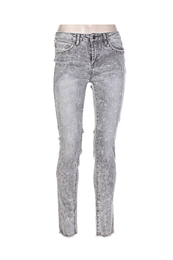 esqualo jeans femme de couleur gris