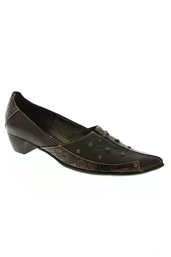 un tour en ville chaussures femme de couleur marron