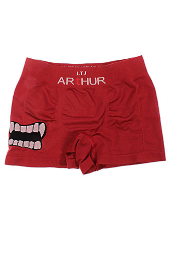 arthur lingerie garçon de couleur rouge