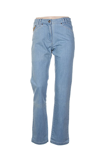 thalassa jeans femme de couleur bleu