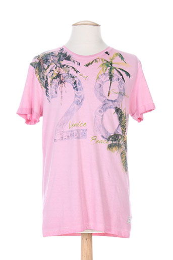 gaudi t-shirts homme de couleur rose
