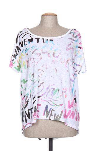 replay t-shirts femme de couleur blanc