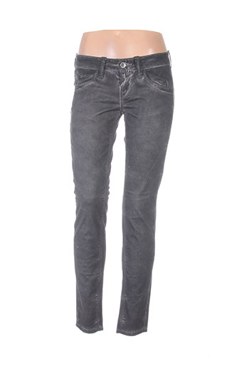 fornarina pantalons femme de couleur gris