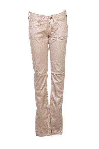 fornarina pantalons femme de couleur beige