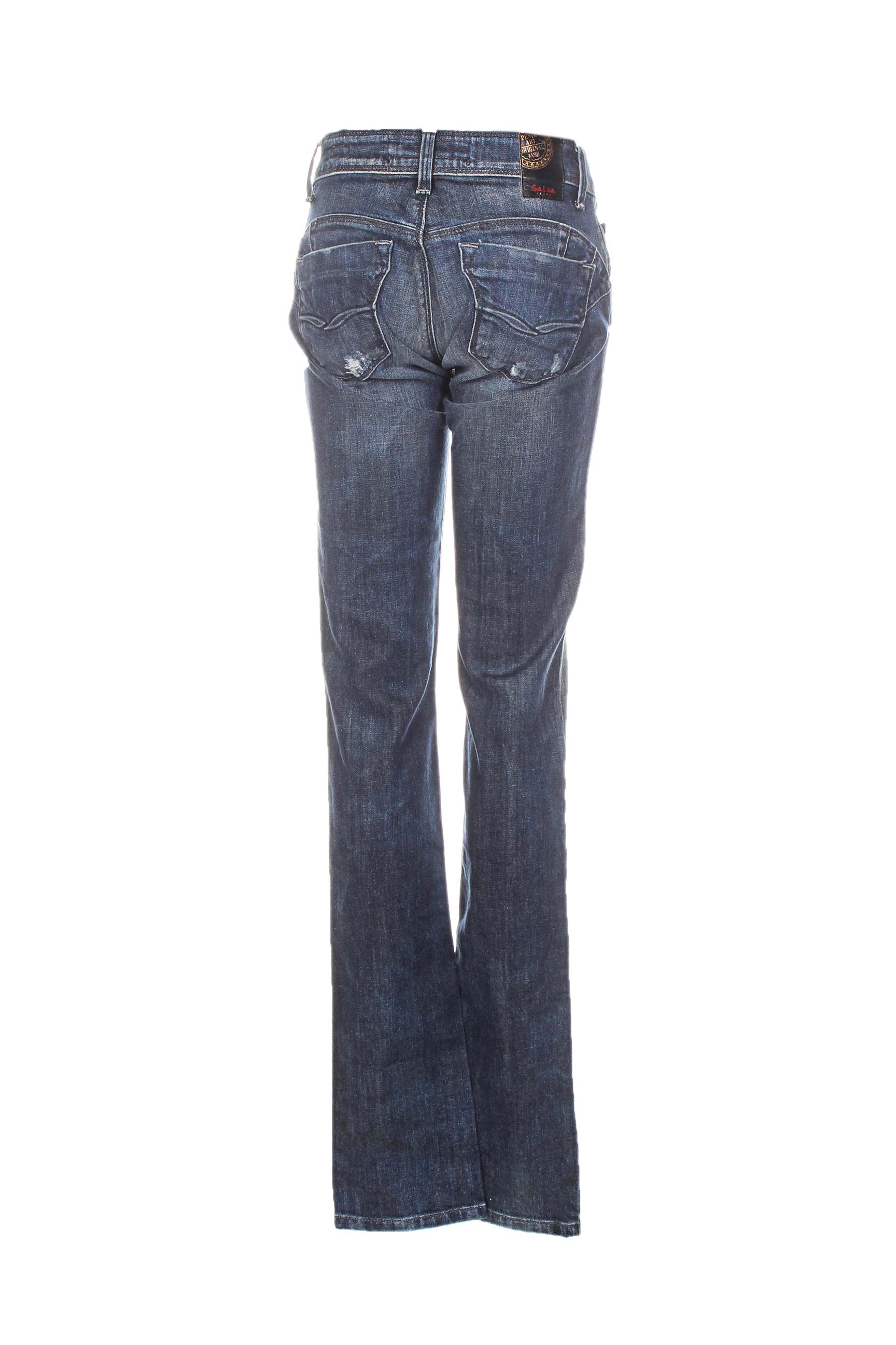 Salsa Jeans Coupe Slim Femme De Couleur Bleu En Soldes Pas ...