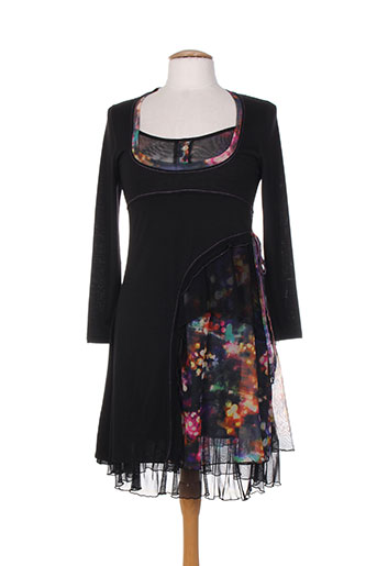 double jeu robes femme de couleur noir