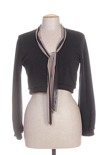 double jeu gilets femme de couleur noir