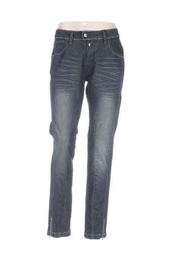 kaffe jeans femme de couleur bleu