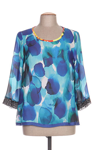 olivier philips t-shirts femme de couleur bleu