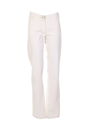 billtornade pantalons fille de couleur beige